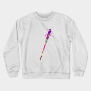 Baseball Bat Watercolor Baseball Player Gift Crewneck Sweatshirt